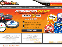 Tablet Screenshot of pokerchips.com